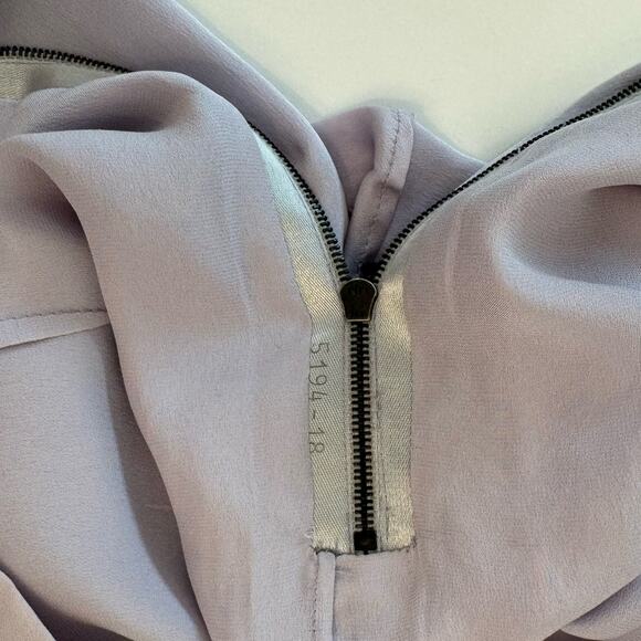 Yves Saint Laurent YSL Flower Silk Skirt Applique Lilac | Size 38 (US 6) NWT - Picture 13 of 15